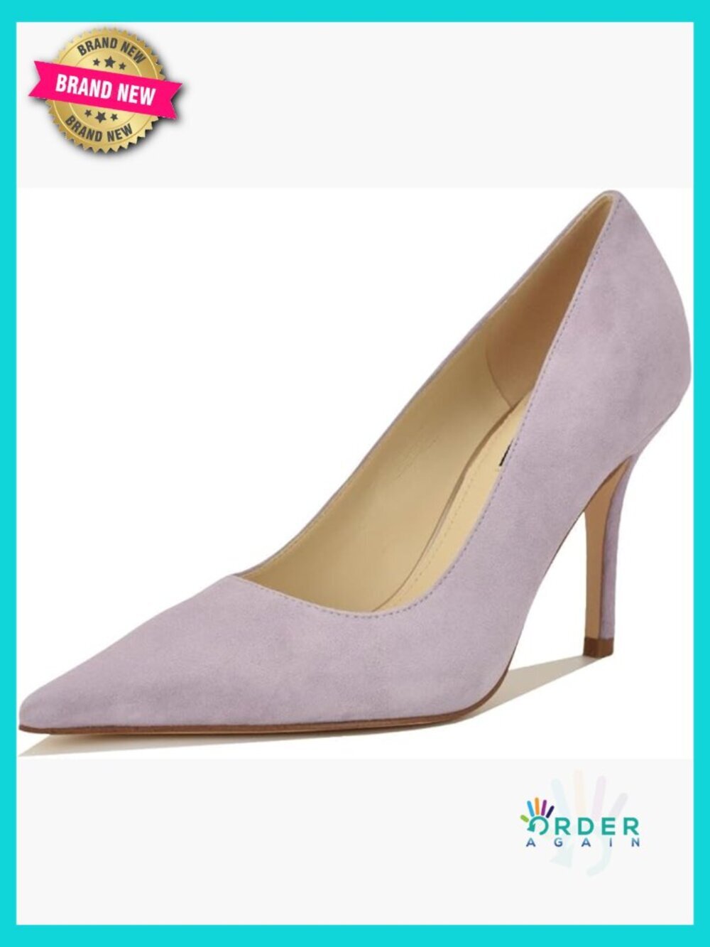Pointed Toe Stiletto Pump Elongated Silhouette Slip-On Suede Heel Evening Party